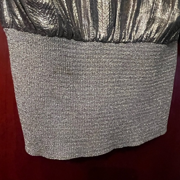 Norma Walters Neiman Marcus Exclusive Silk Dress Long Blouse Gold Sz 8 Hong Kong - Picture 10 of 12